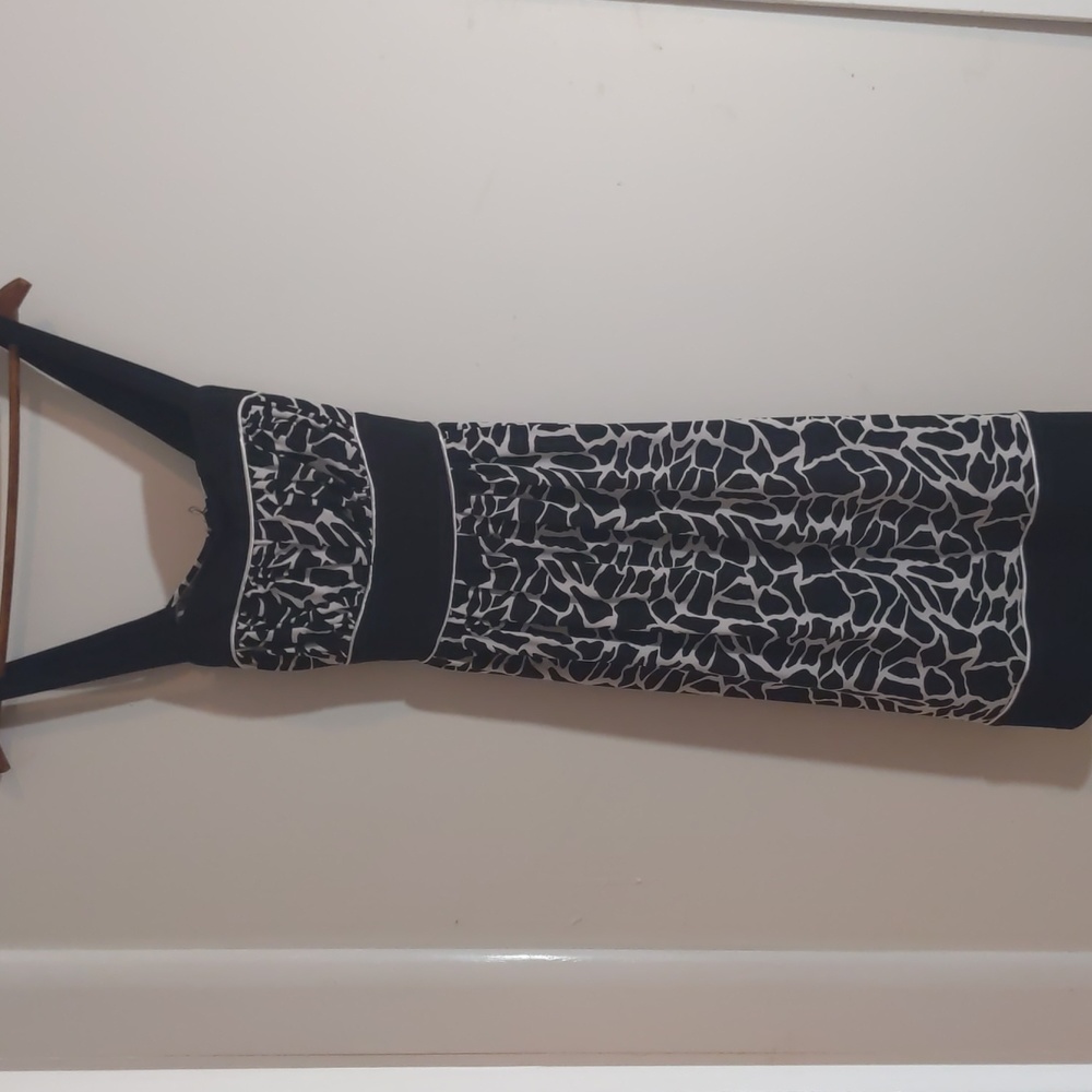 Love Tease Black and White Dress